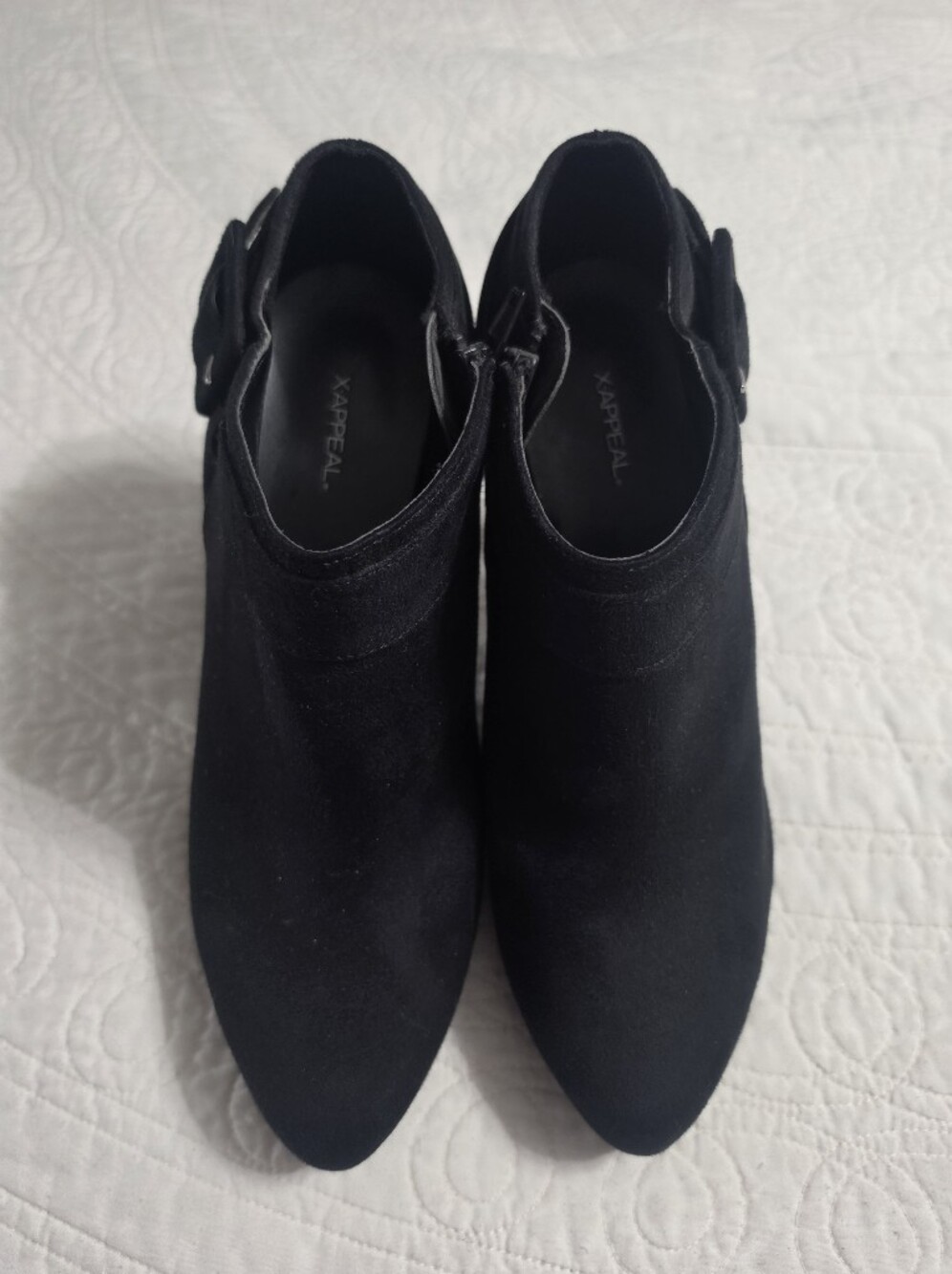 Xappeal Women’s Black Suede Ankle Boots